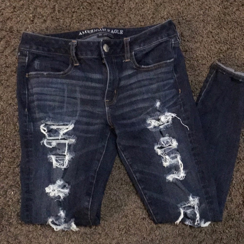 American Eagle 360 Super Stretch Distressed Jeans